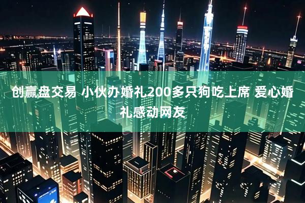 创赢盘交易 小伙办婚礼200多只狗吃上席 爱心婚礼感动网友